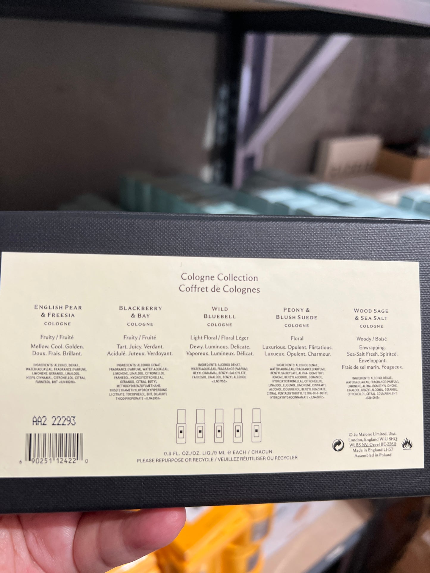 Jo Malone Cologne Collection 9ml x 5